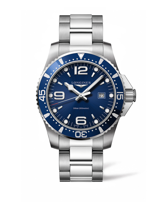 HYDROCONQUEST 44MM QUARTZ BLUE L38404966