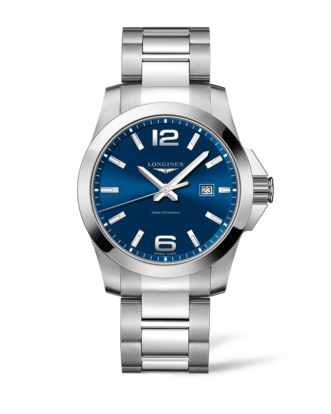 LONGINES CONQUEST 43MM BLUE QUARTZ L37604966