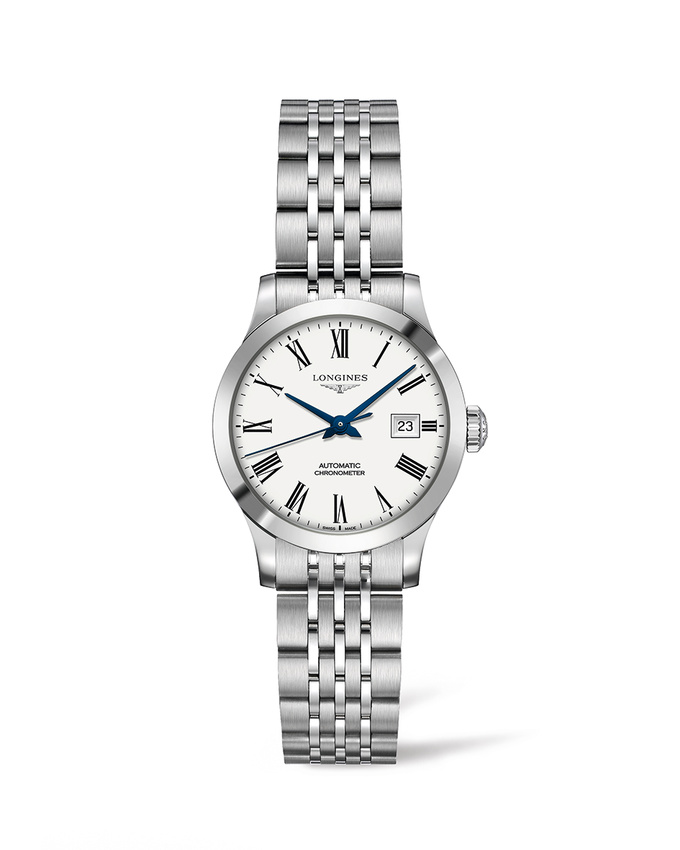 LONGINES RECORD 30MM WHITE AUTOMATIC L23214116