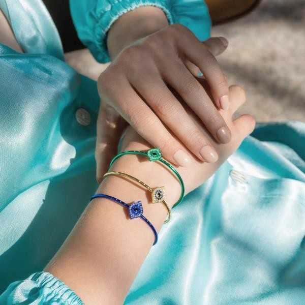 MARIANNA LEMOS TURQUOISE EYE BANGLE