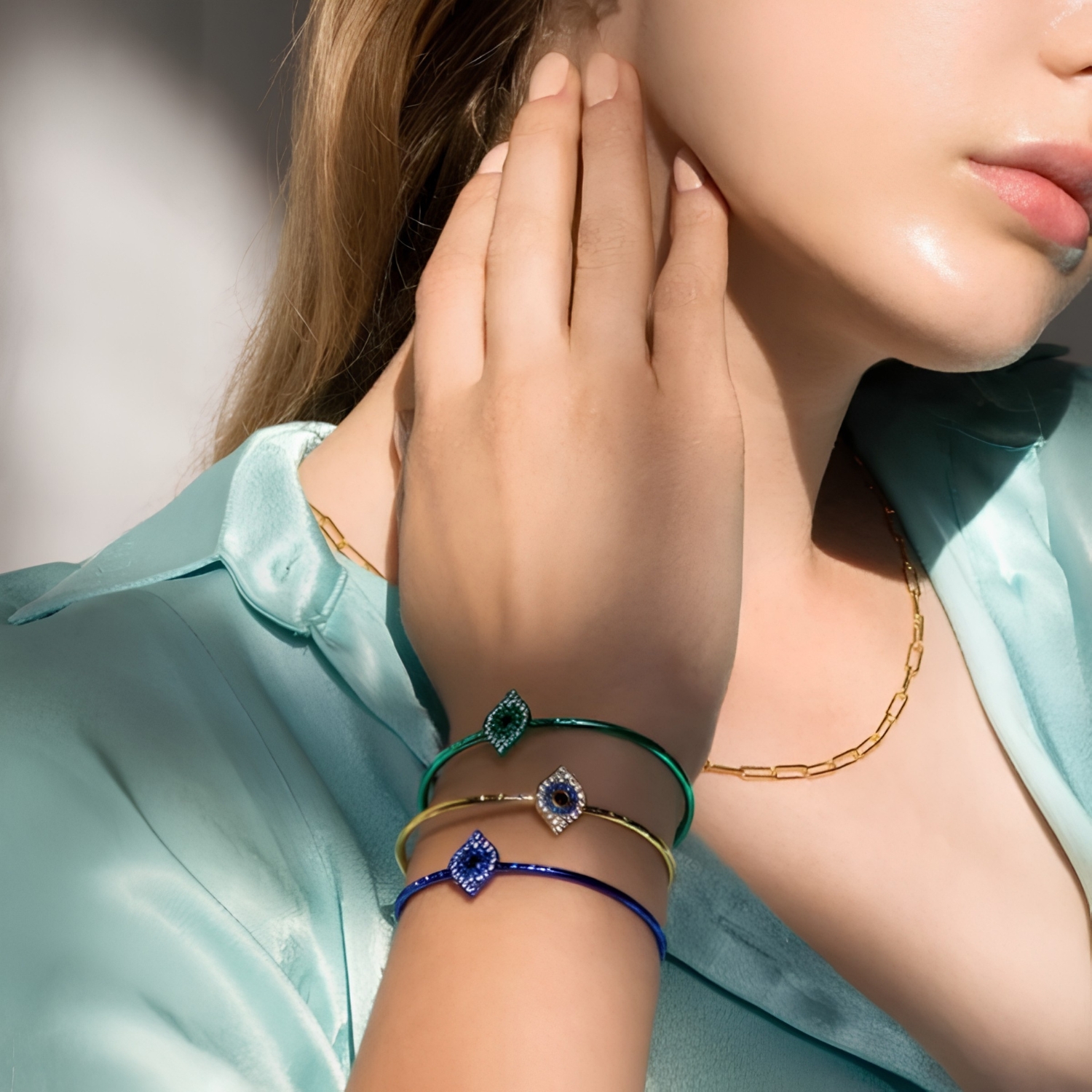 MARIANNA LEMOS BRACELET GREEN EYE
