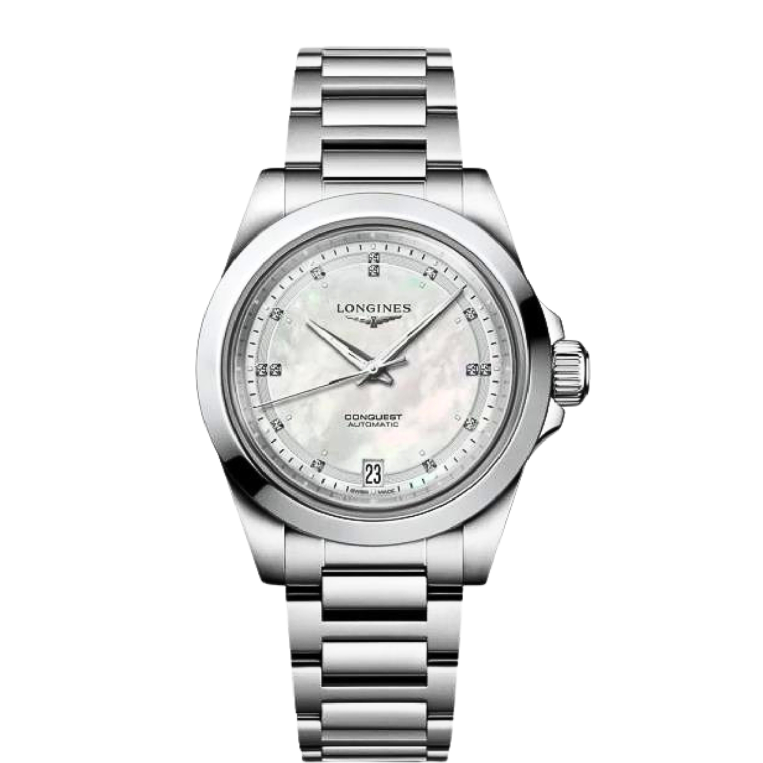 LONGINES CONQUEST 34MM WITH DIAMONDS