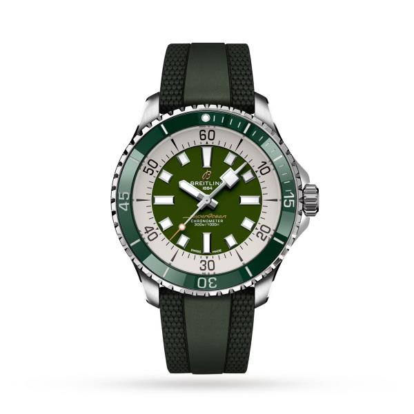 BREITLING SUPEROCEAN AUTOMATIC 44mm GREEN A17376A31L1S1