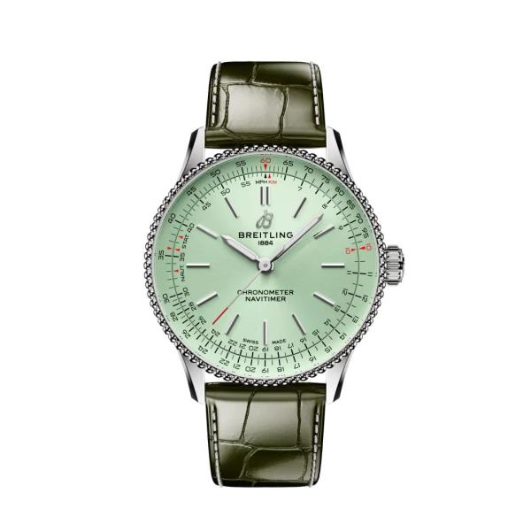 BREITLING NAVITIMER AUTOMATIC 36mm MINT GREEN A17327361L1P1