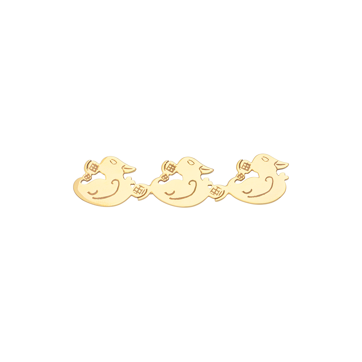 ROSE GOLD PIN K18 WITH DUCKS