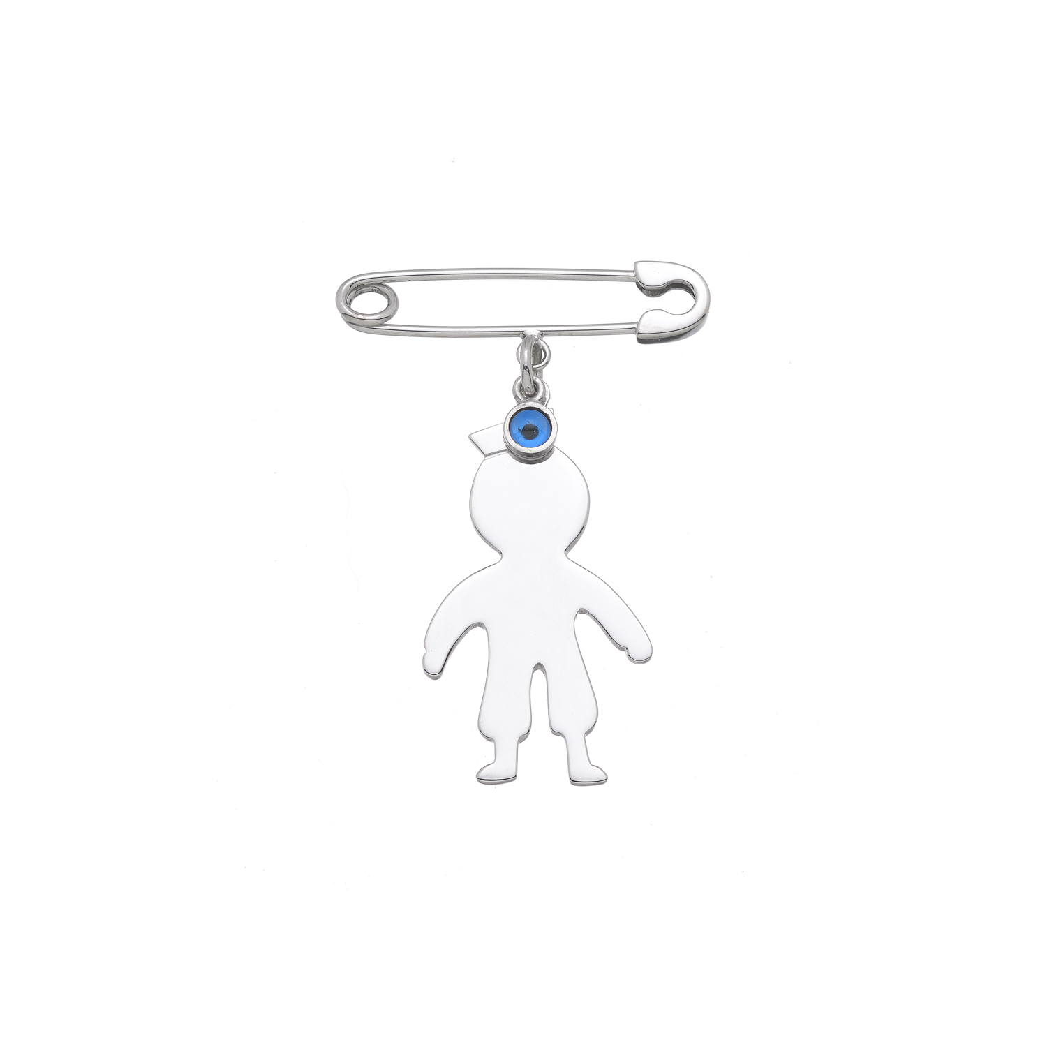 SAILOR SAFETY PIN 18K WHITE GOLD