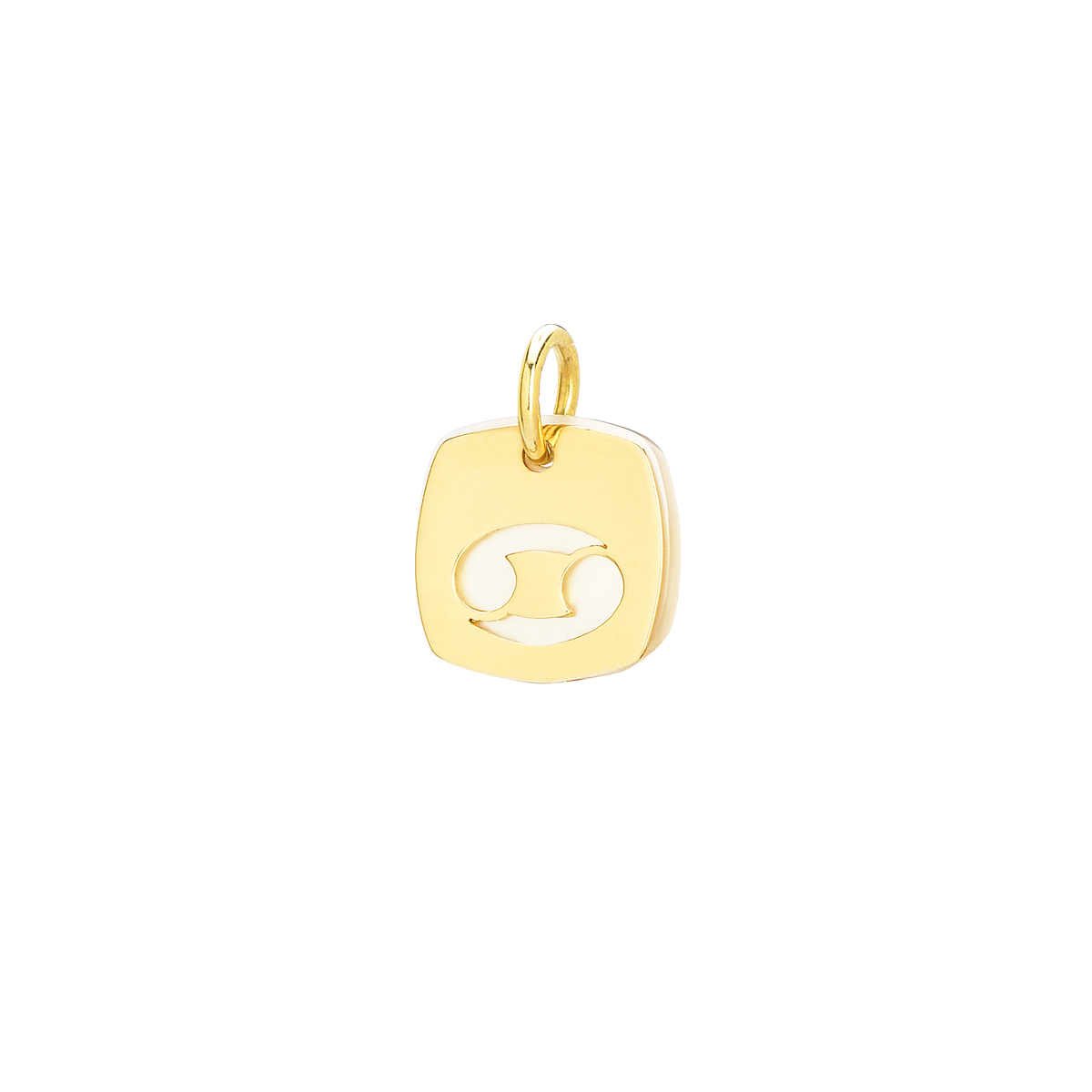 YELLOW GOLD K18 CANCER WITH MOP