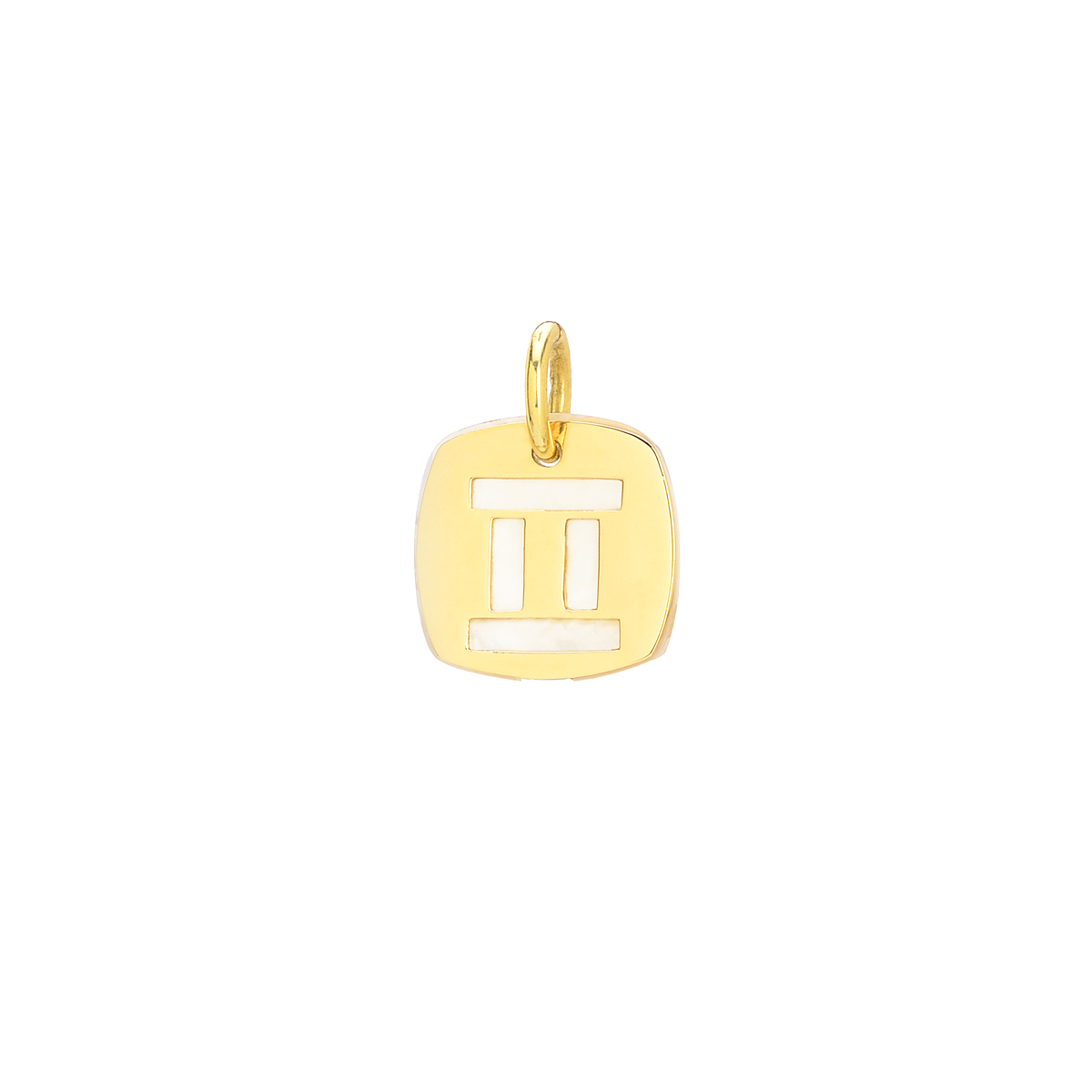 YELLOW GOLD PENDANT WITH GEMINI