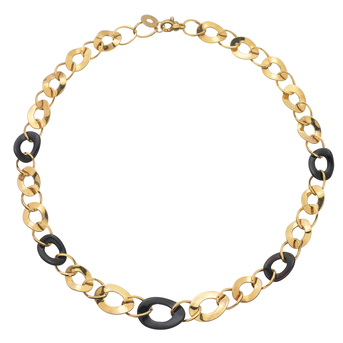 K18 ROSE GOLD NECKLACE WITH ONYX