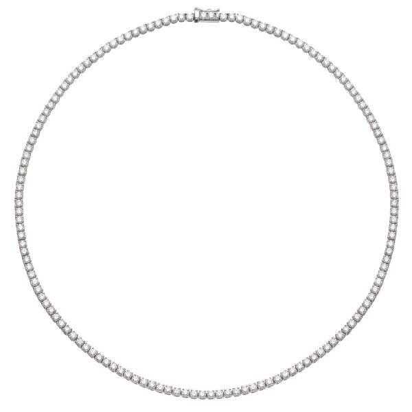DIAMOND NECKLACE 18K WHITE GOLD