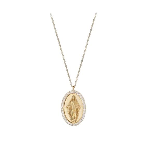 MADONNA DIAMOND NECKLACE 18K YELLOW GOLD