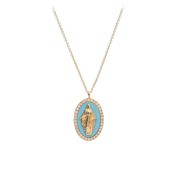 MADONNA DIAMOND NECKLACE 18K YELLOW GOLD
