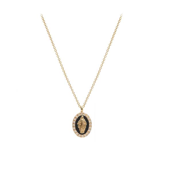 MADONNA DIAMOND NECKLACE 18K YELLOW GOLD