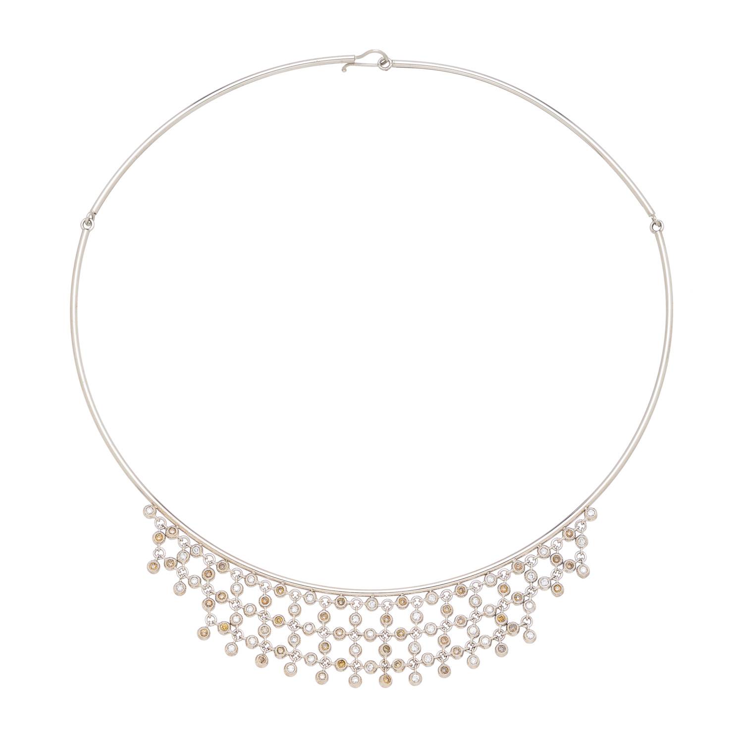DIAMOND NECKLACE 18K WHITE GOLD