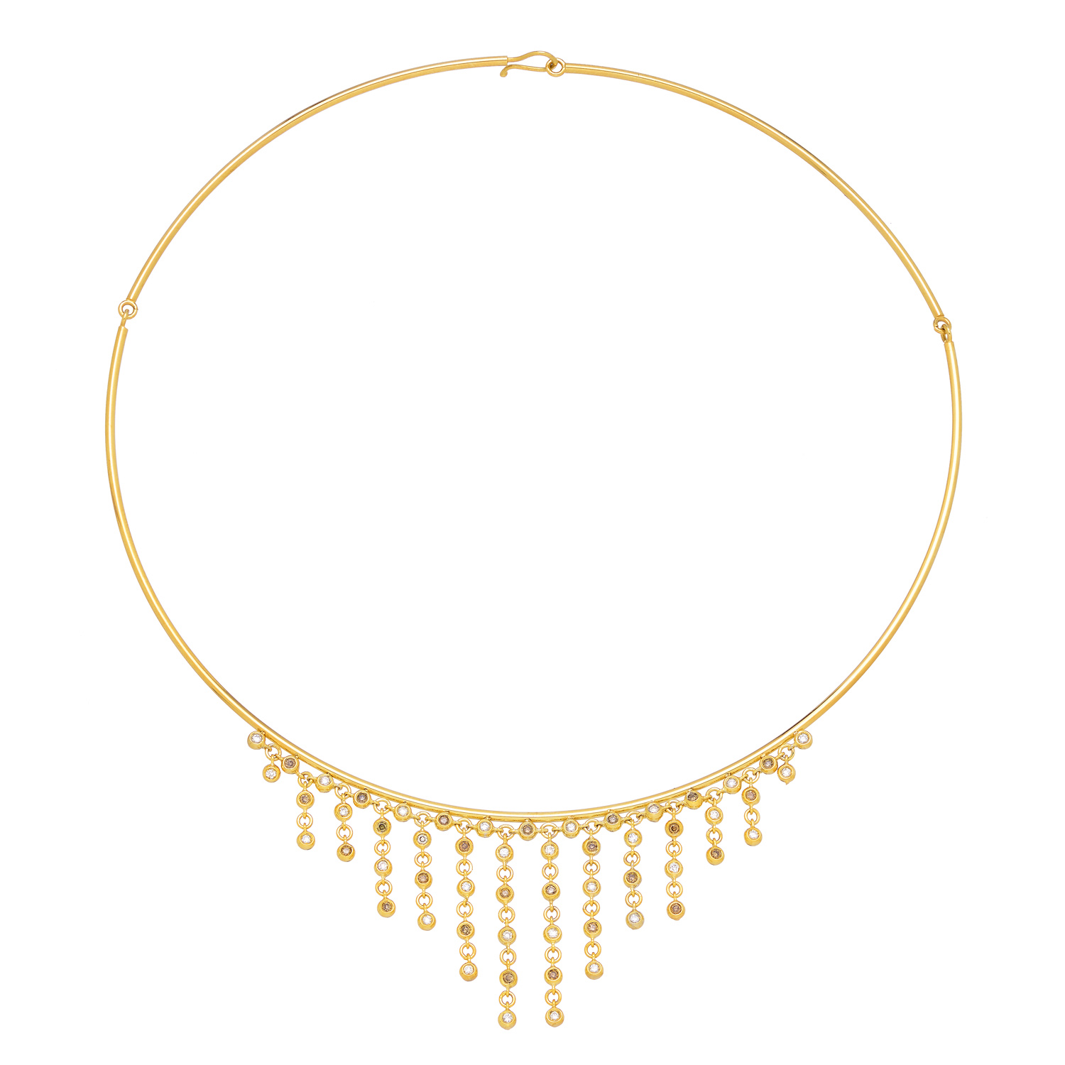 DIAMOND NECKLACE 18K YELLOW GOLD