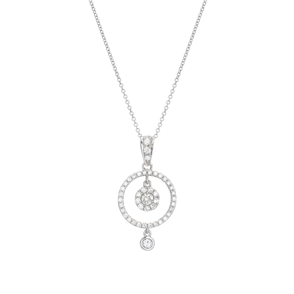DIAMOND NECKLACE WHITE GOLD