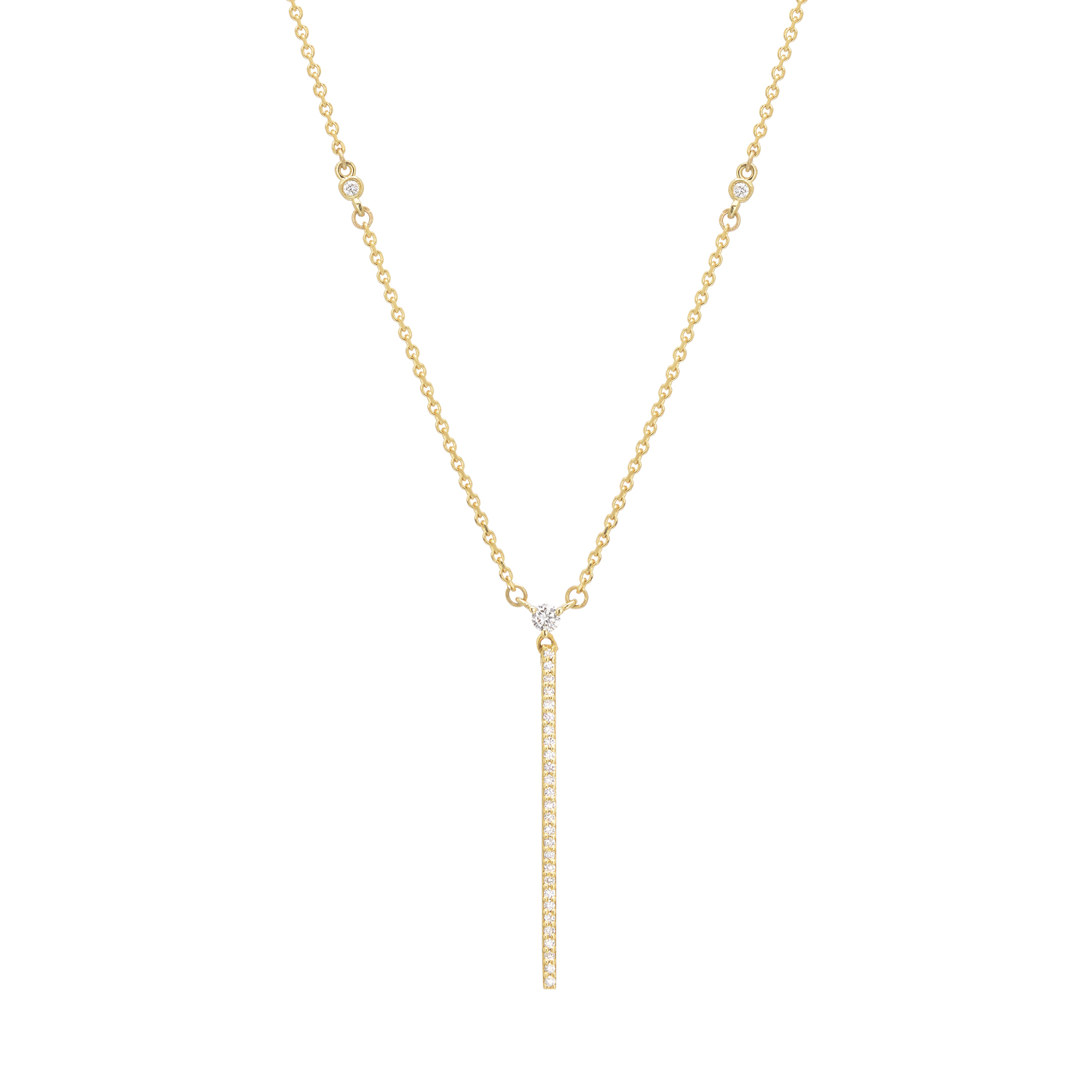NECKLACE Κ18 YELLOW GOLD WITH DIAMONDS