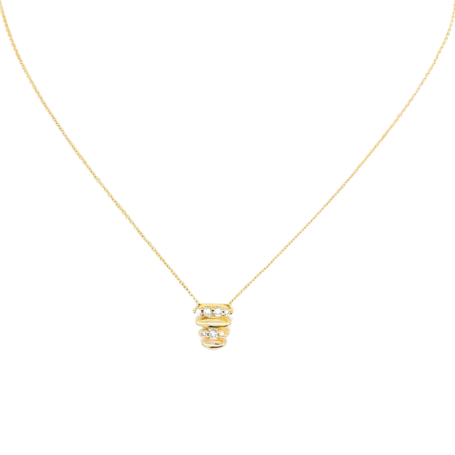 18K GOLD NECKLACE WITH DIAMONDS