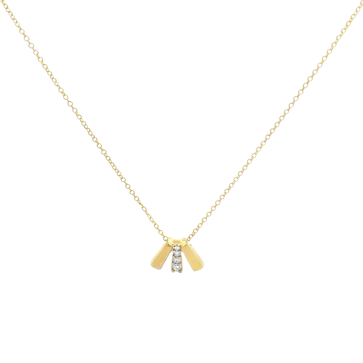 18K GOLD NECKLACE WITH DIAMONDS