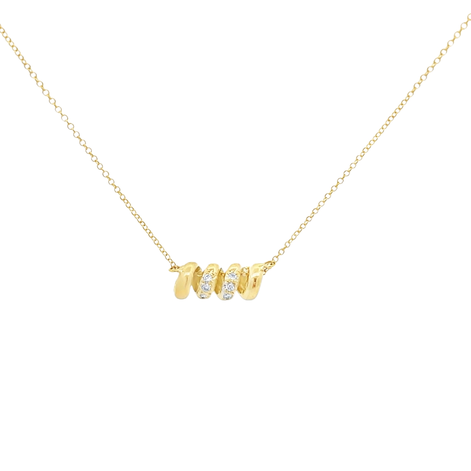 18K GOLD NECKLACE WITH DIAMONDS