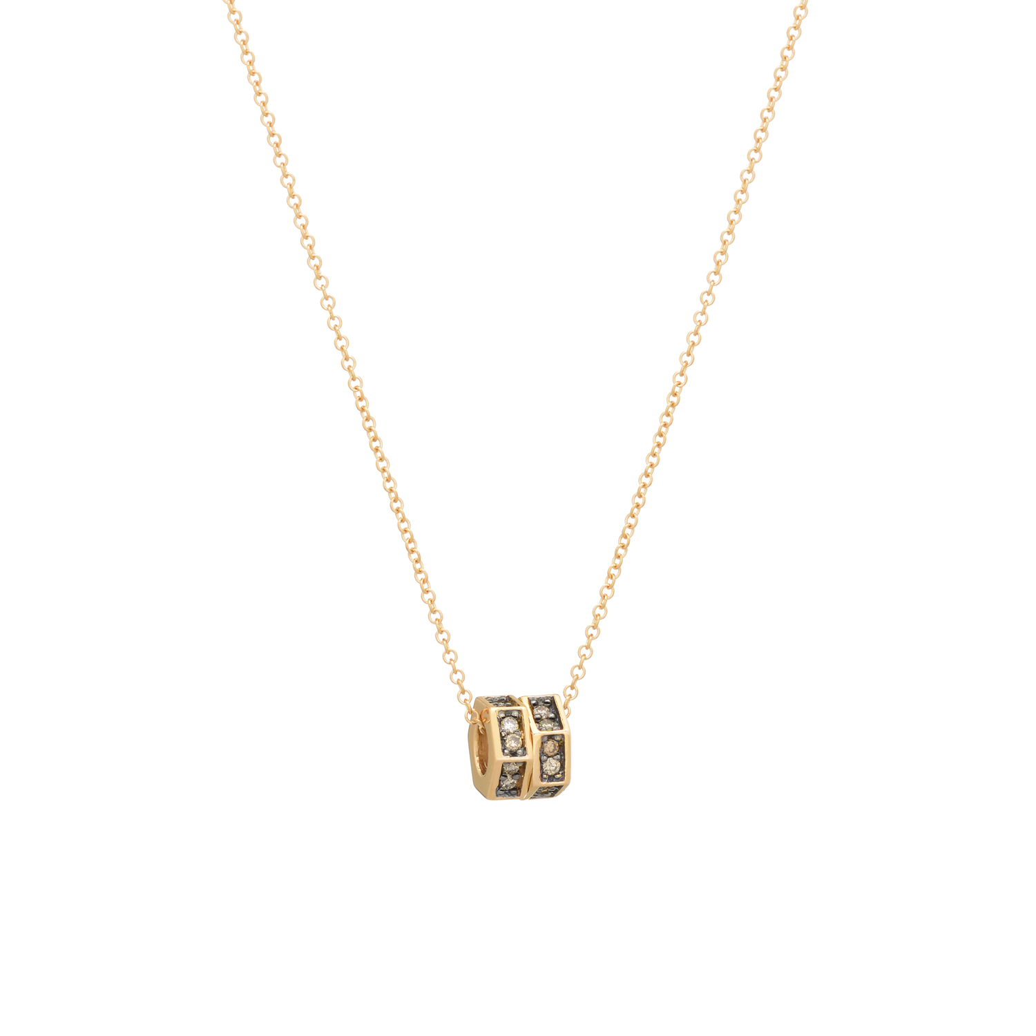 18K ROSE GOLD NECKLACE WITH DIAMONDS