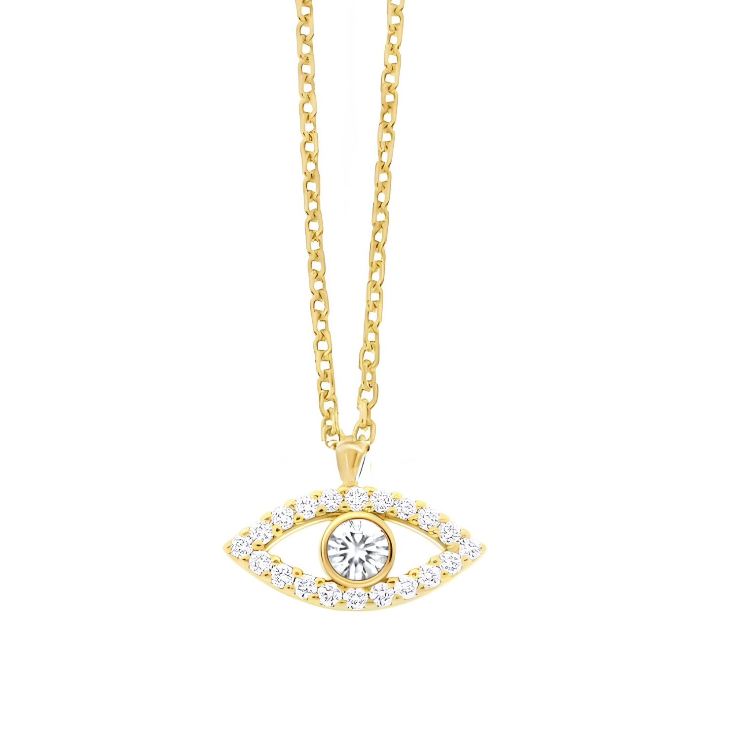K18 GOLD NECKLACE WITH DIAMONDS