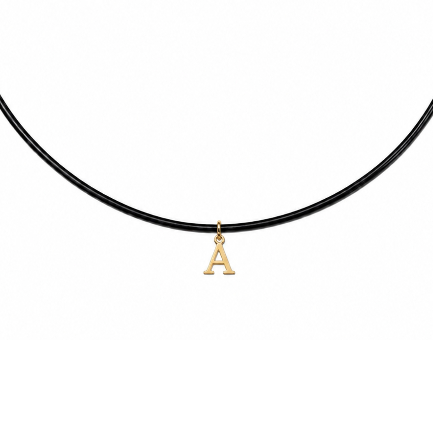 14K GOLD INITIAL MONOGRAM - A- NECKLACE