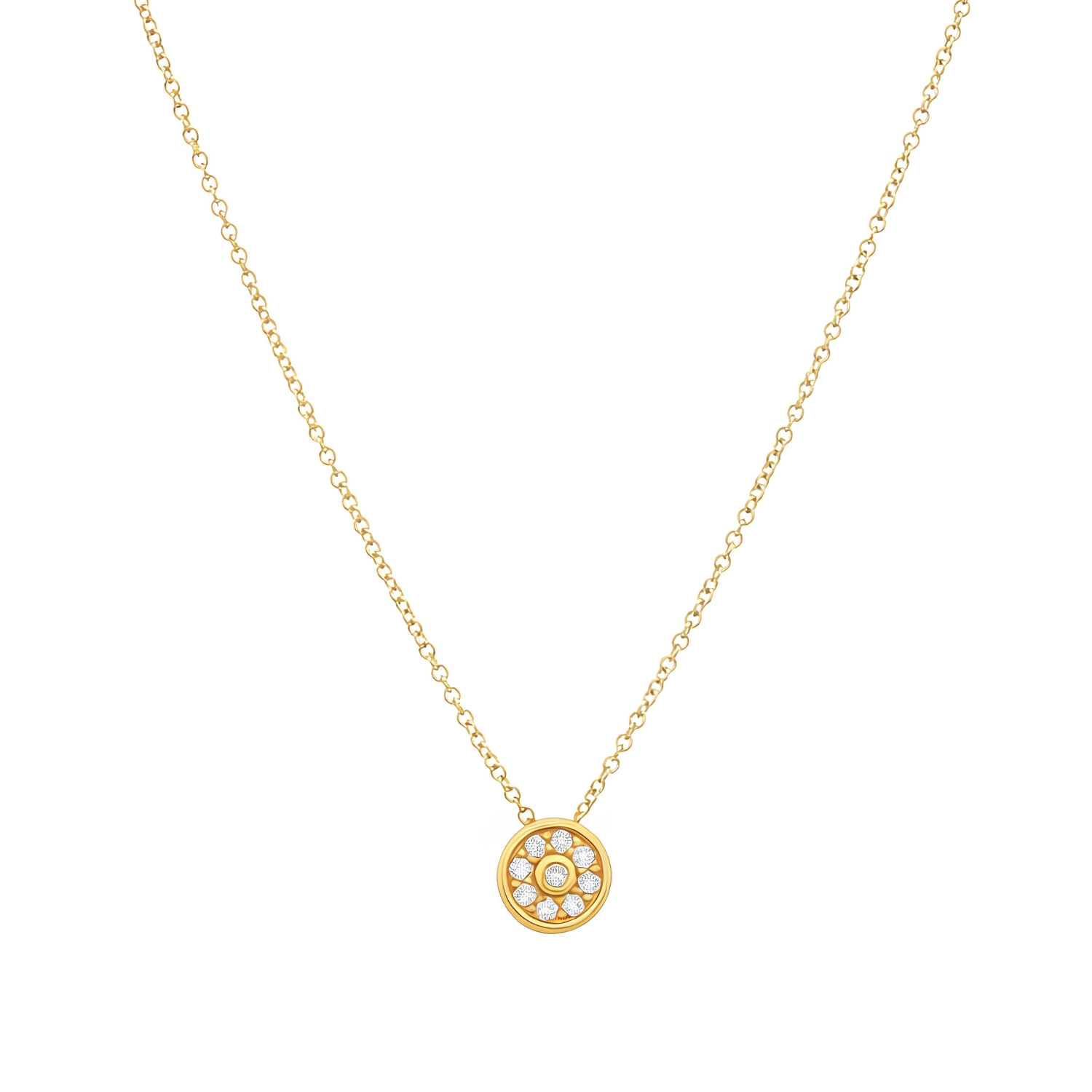 18K GOLD NECKLACE WITH DIAMONDS