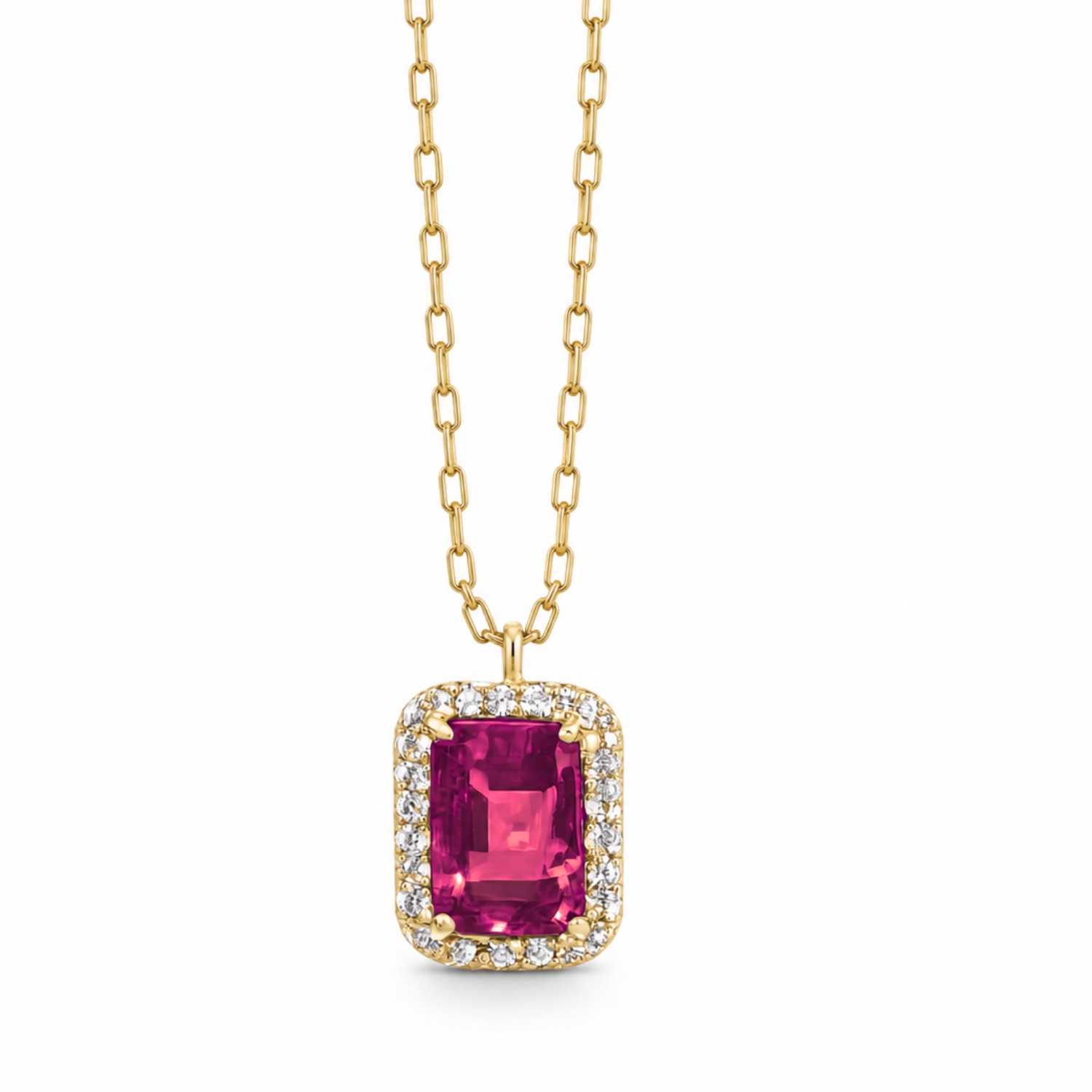 18K GOLD NECKLACE WITH RUBY