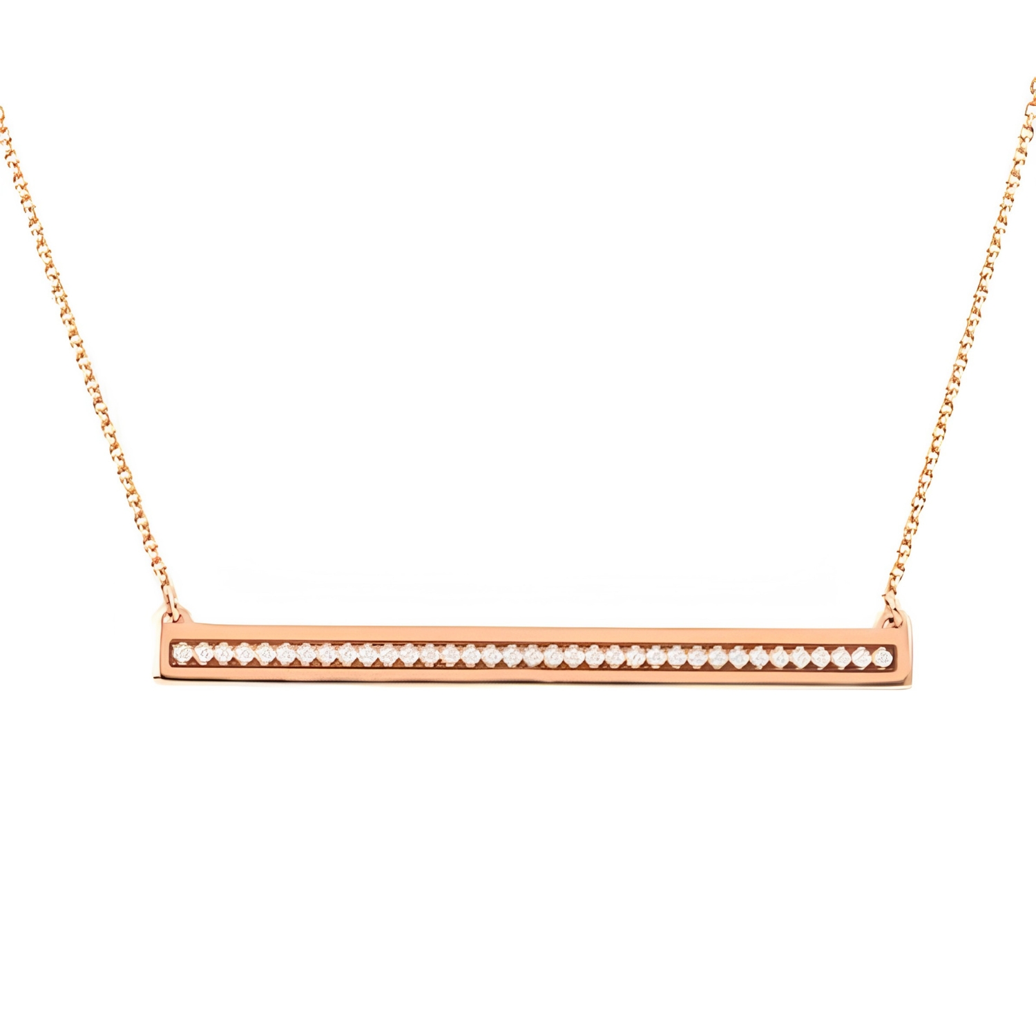 NECKLACE GOLD K14 WITH DIAMONDS