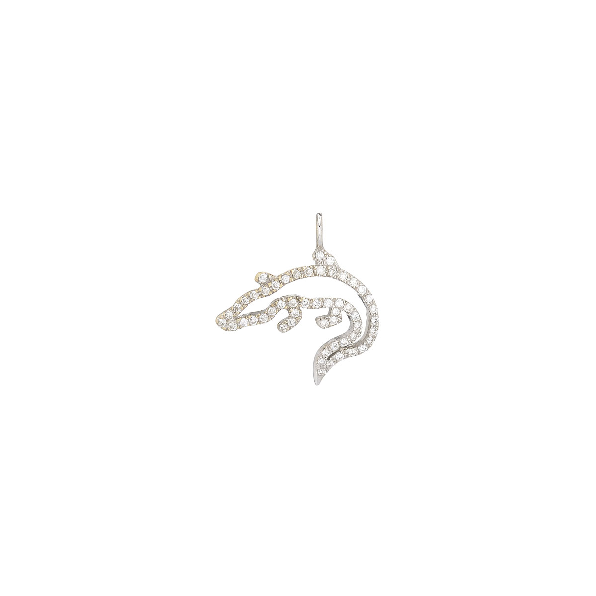 DIAMOND PENDANT K18 WHITE GOLD