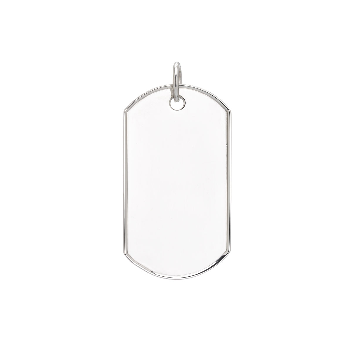 TEG PENDANT WITH HOOP K18 WHITE GOLD