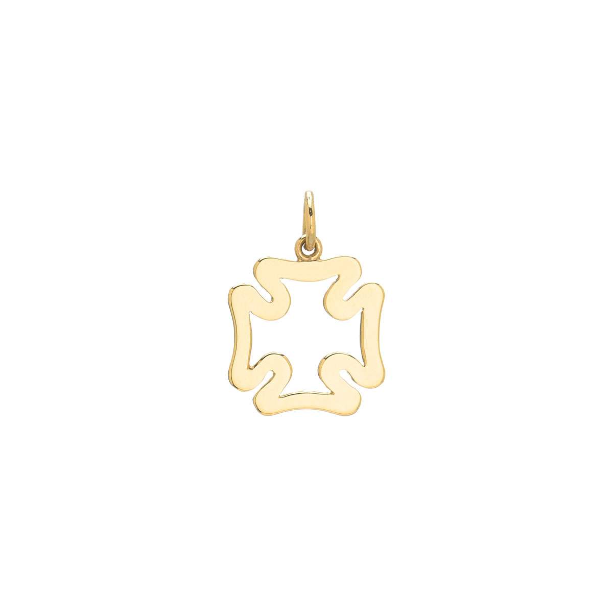 CLOVER PENDANT K14 YELLOW GOLD
