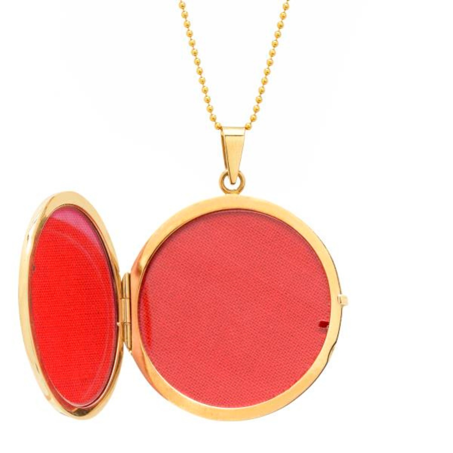 K14 YELLOW GOLD PENDANT PICTURE FRAME WITH K18 CHAIN