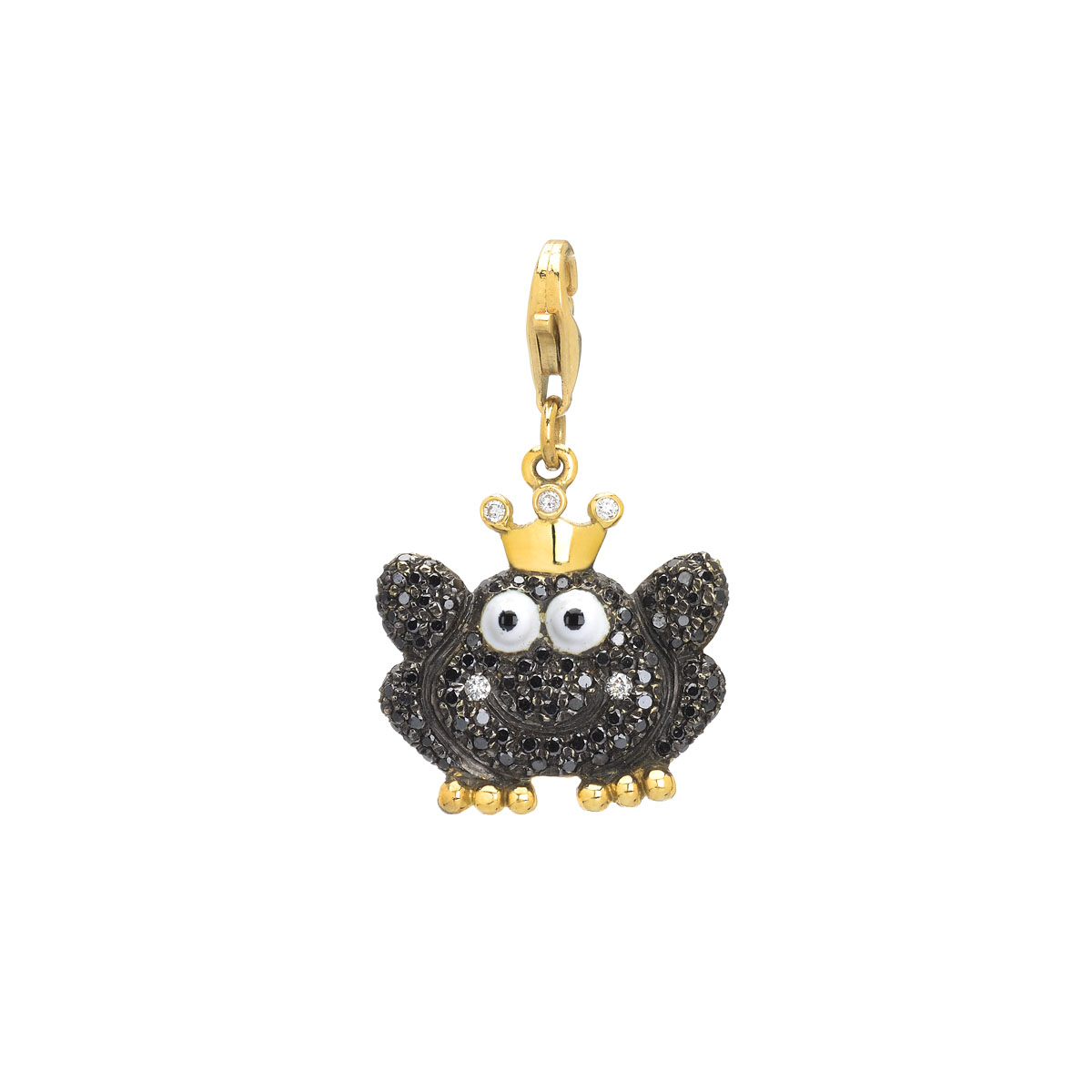 FROG DIAMOND PENDANT K18 YELLOW GOLD