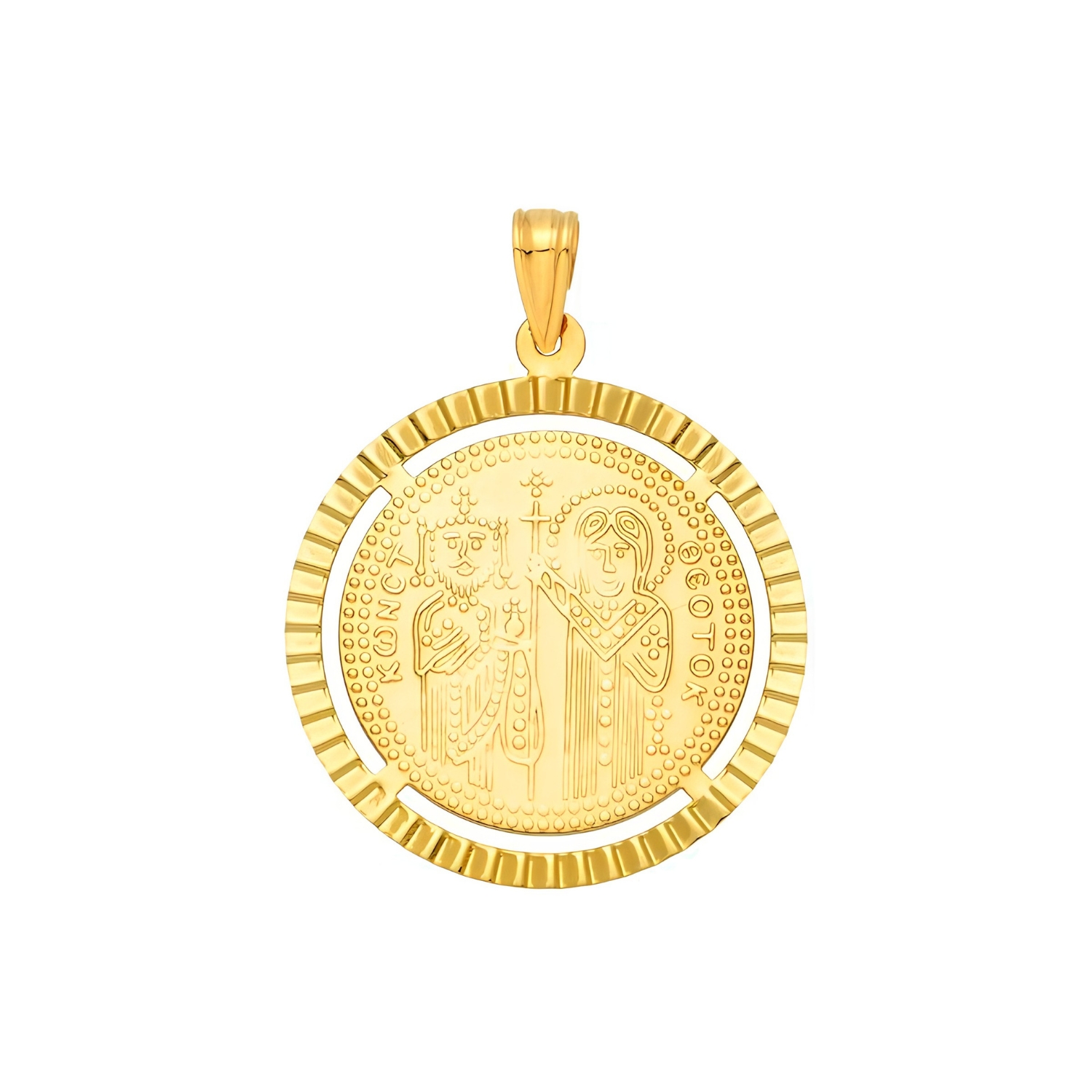 GOLD PENDANT CONSTANTINE WITH FRAME
