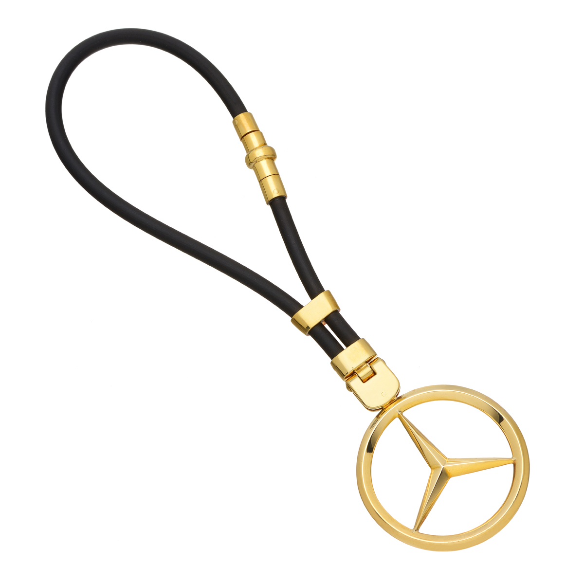 K18 YELLOW GOLD MERCEDES KEYCHAIN