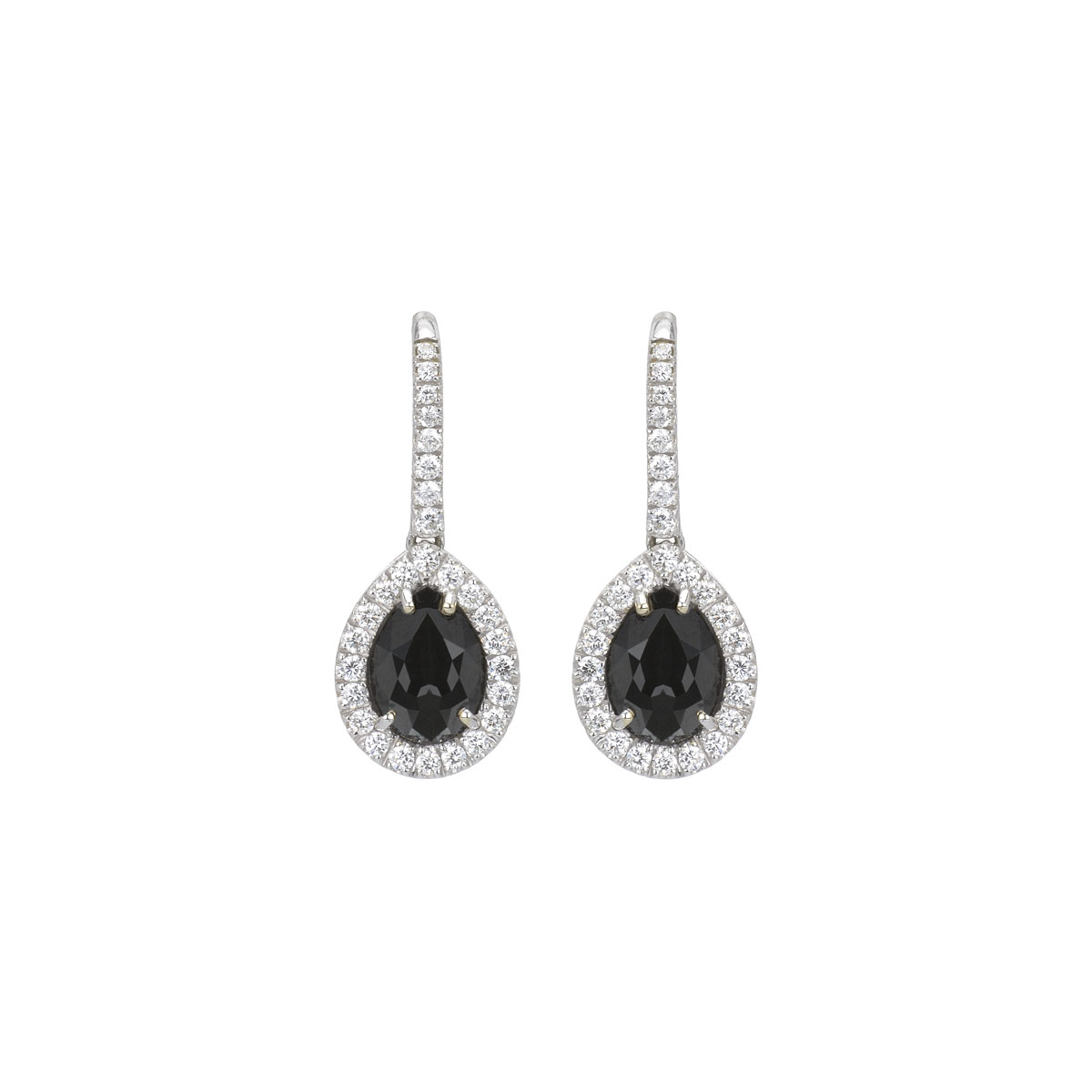 K18 WHITE GOLD DIAMOND EARRINGS