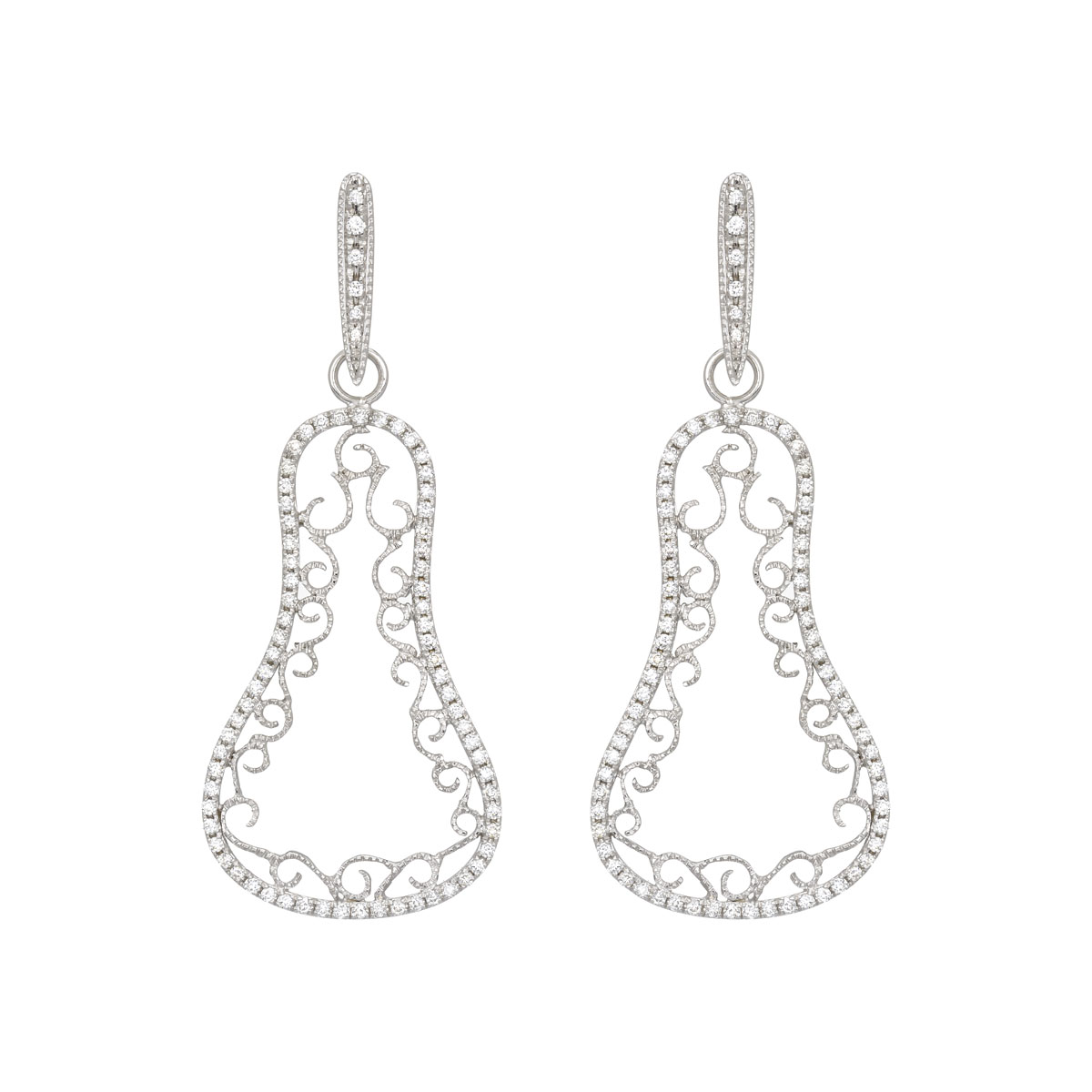 K18 WHITE GOLD DIAMOND EARRINGS