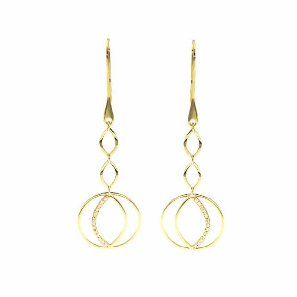 K14 YELLOW GOLD DIAMOND EARRINGS