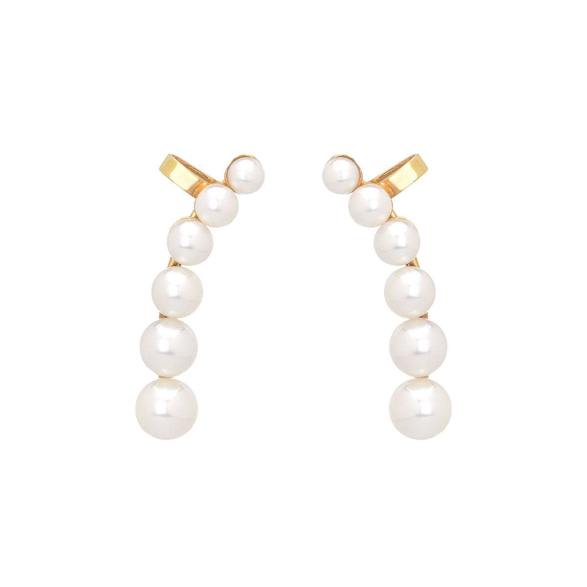 K18 ROSE GOLD PEARL EARRINGS