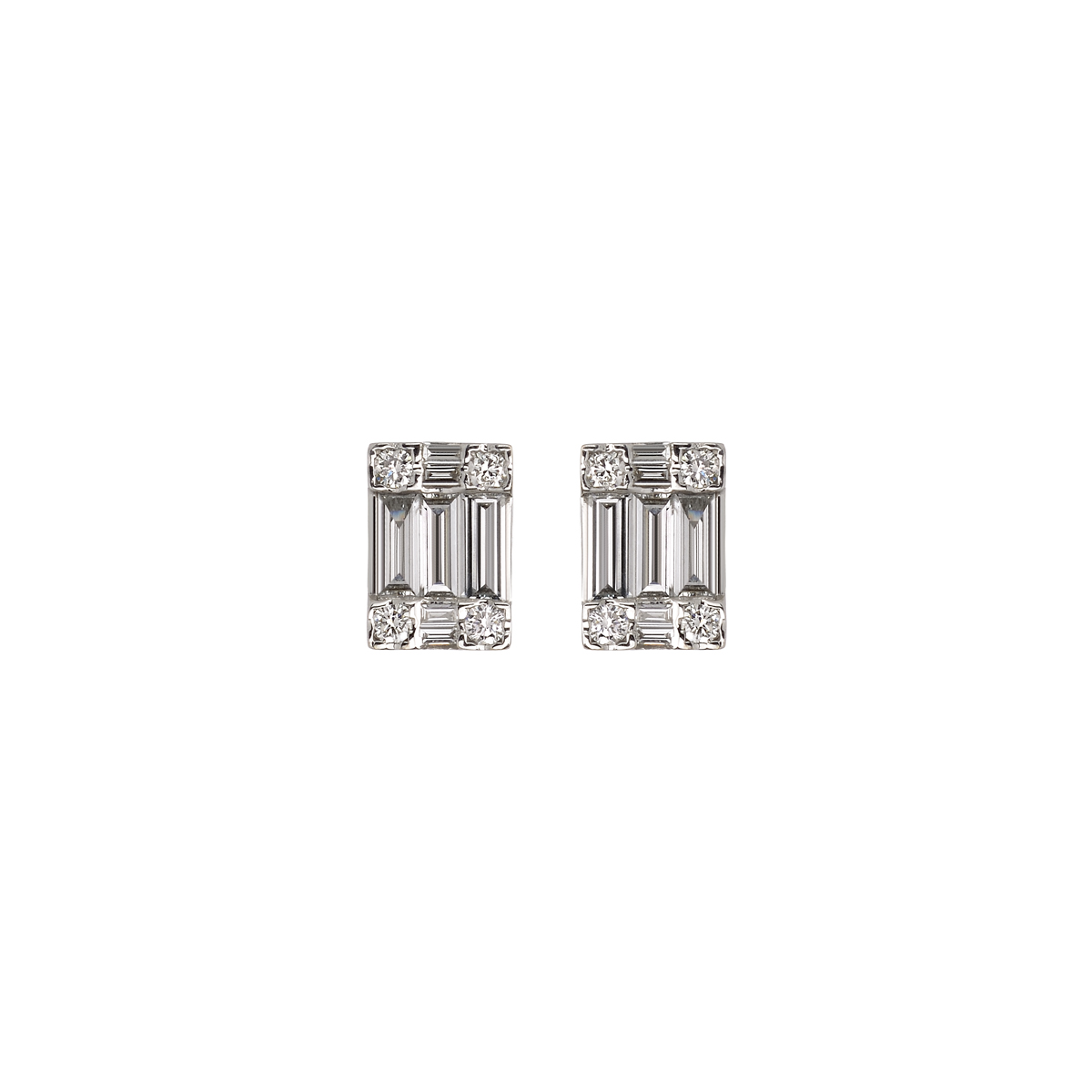 K18 WHITE GOLD DIAMOND EARRINGS