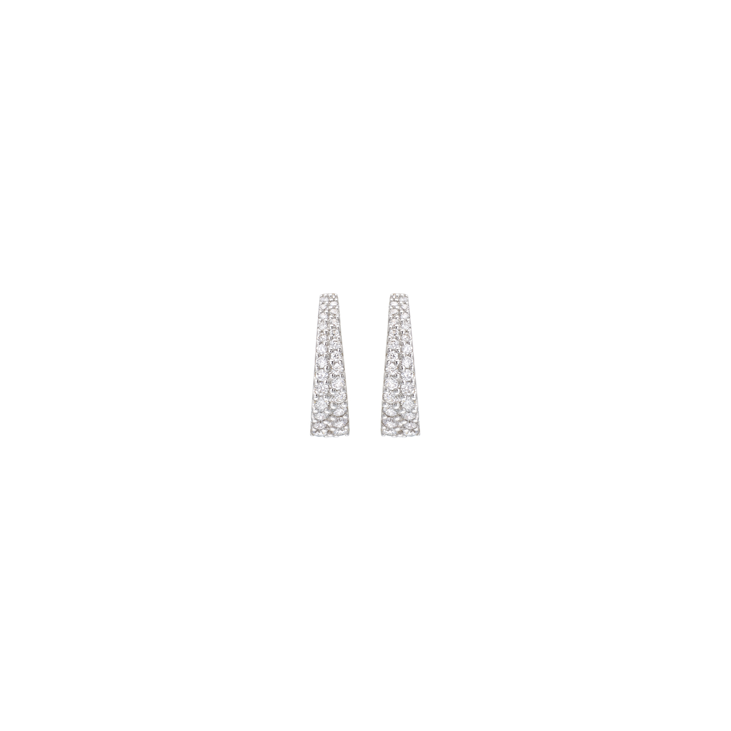 DIAMOND EARRINGS 18K WHITE GOLD