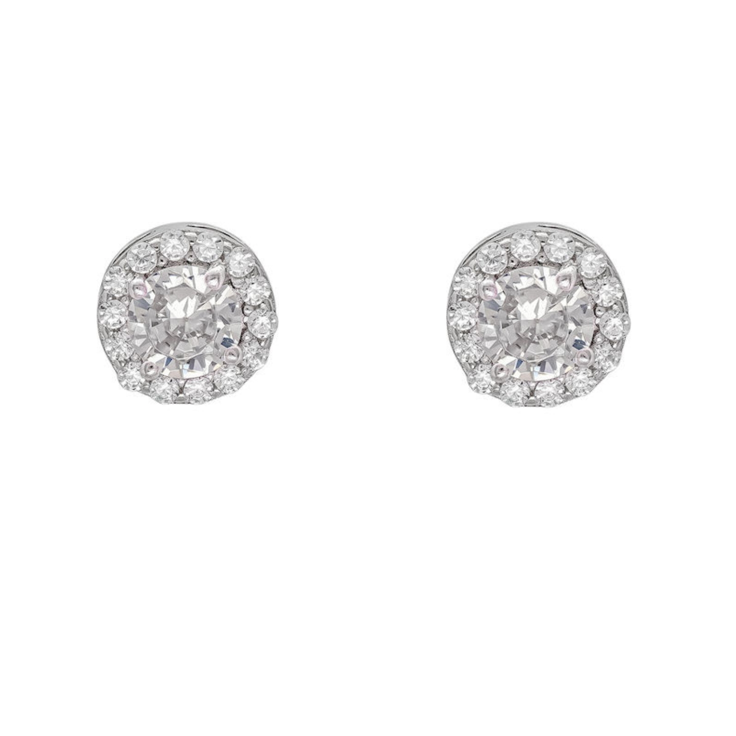 K18 WHITE GOLD EARRINGS WITH DIAMONDS AND GIA CERTIFICATE