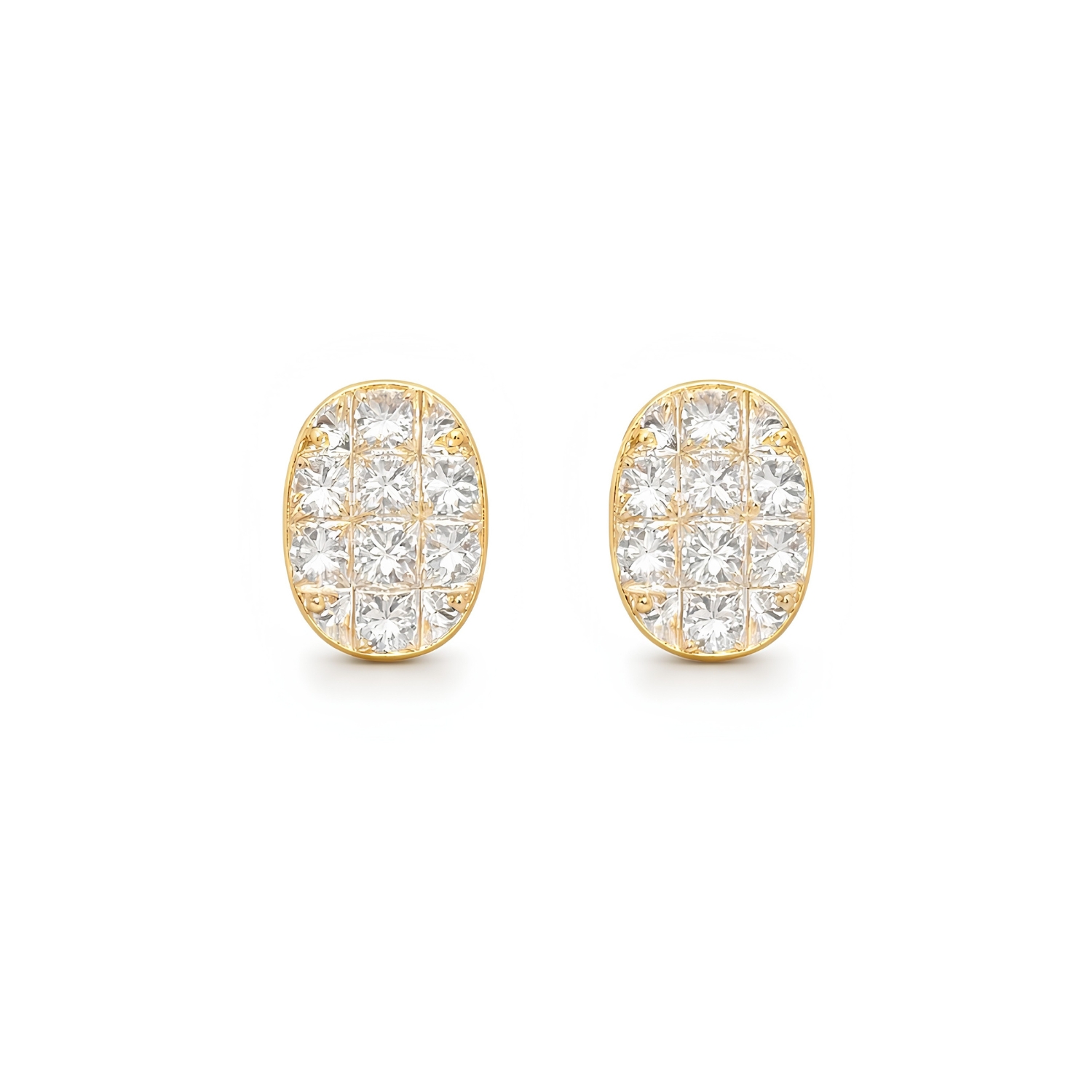 Κ18 GOLD EARRINGS WITH DIAMONDS