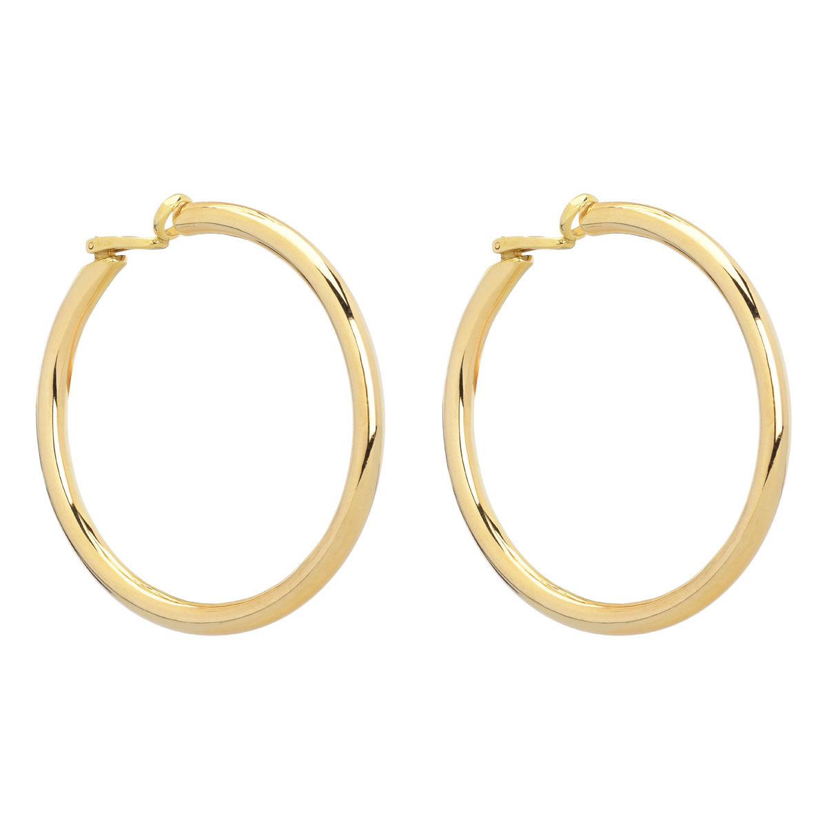 HOOP EARRINGS K18 YELLOW GOLD