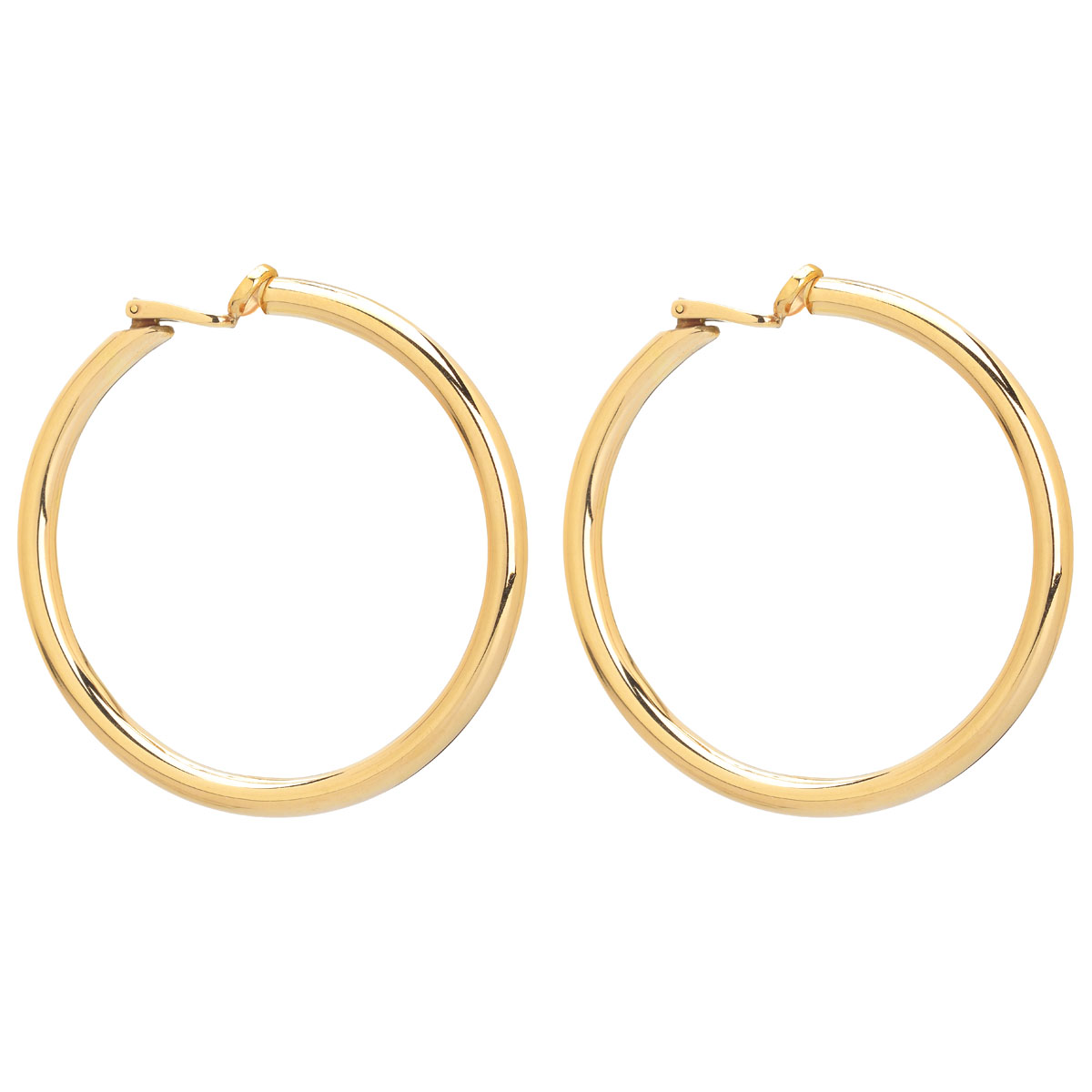 HOOP EARRINGS K18 ROSE GOLD
