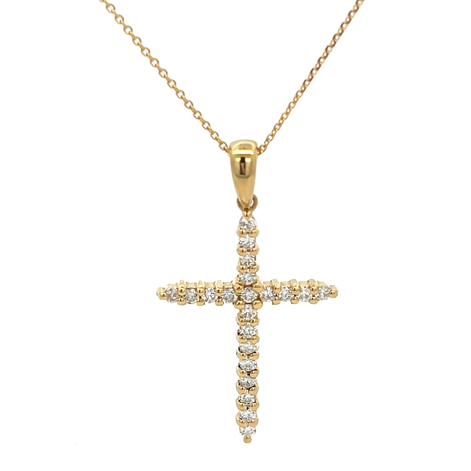CROSS K18 GOLD WITH DIAMONDS