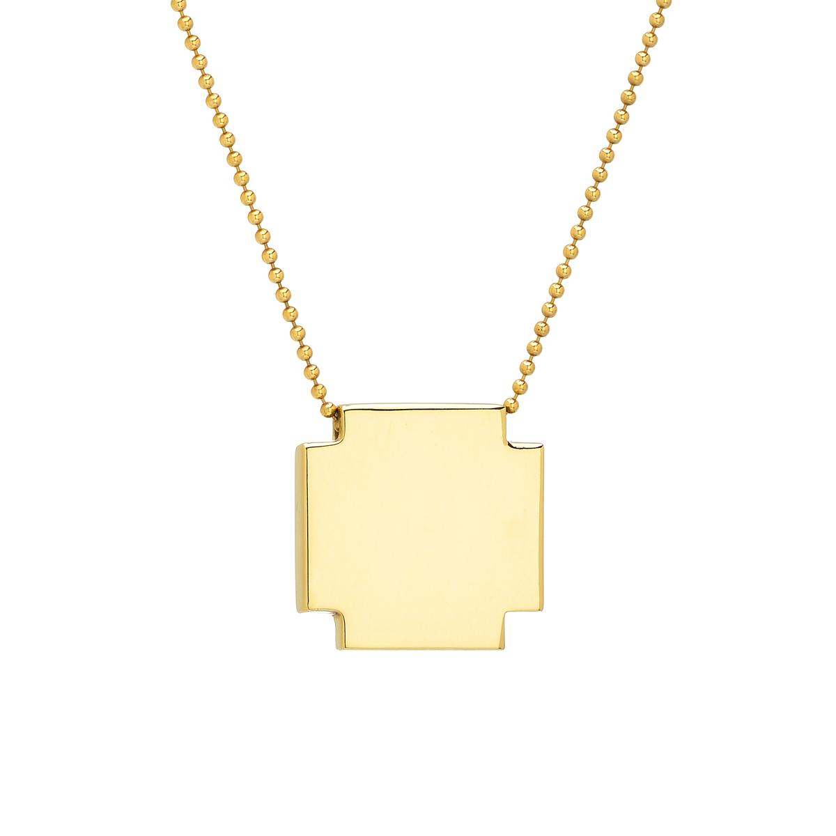 K18 YELLOW GOLD CROSS WITH CHAIN