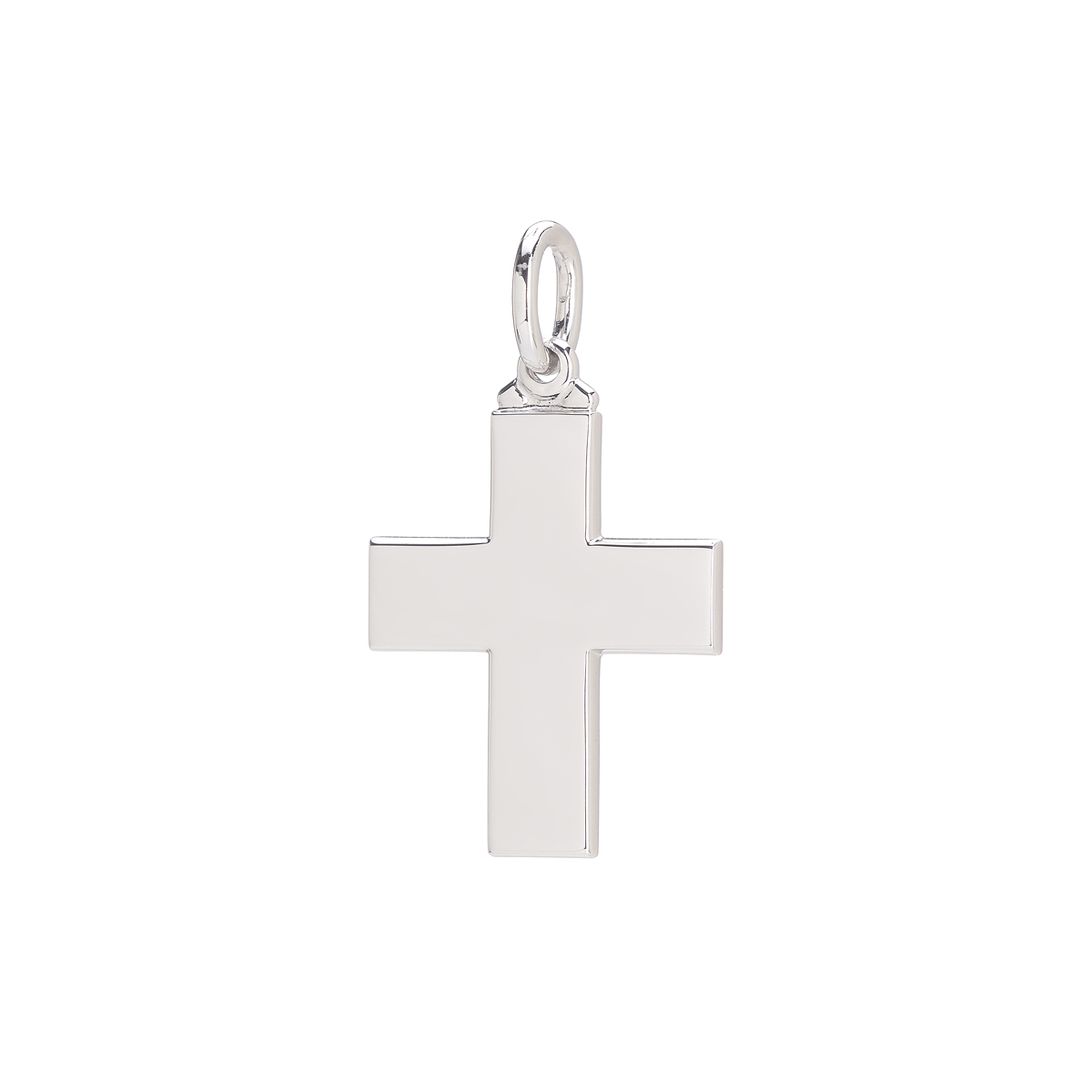 WHITE GOLD CROSS K14